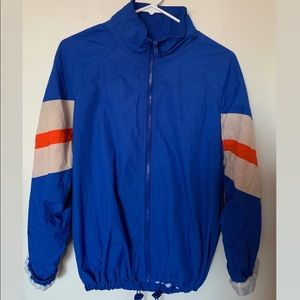 comfy blue windbreaker